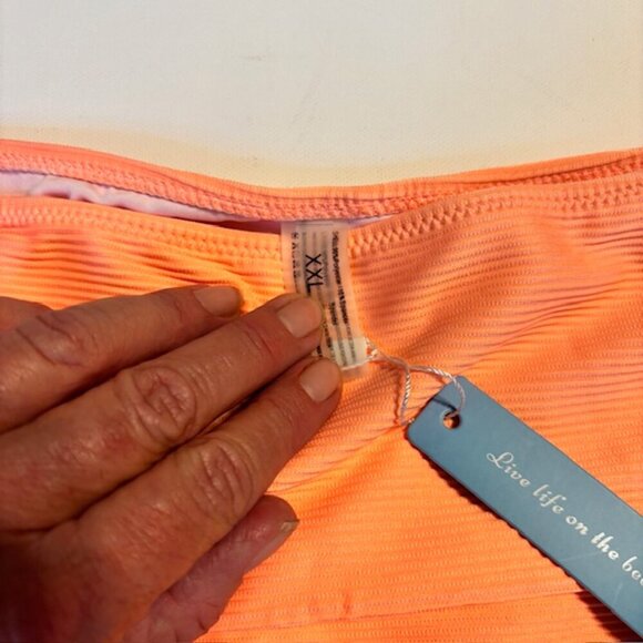 CupShe - Live Life on the Beach Hi-Wasted Swim Suit Bottoms - Size XXL - Picture 3 of 5